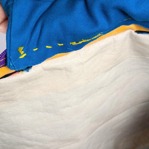 Laurel Burch Fantastic Feline Totem Canvas Medium Sized Tote Shoulder Bag - Picture 14 of 15